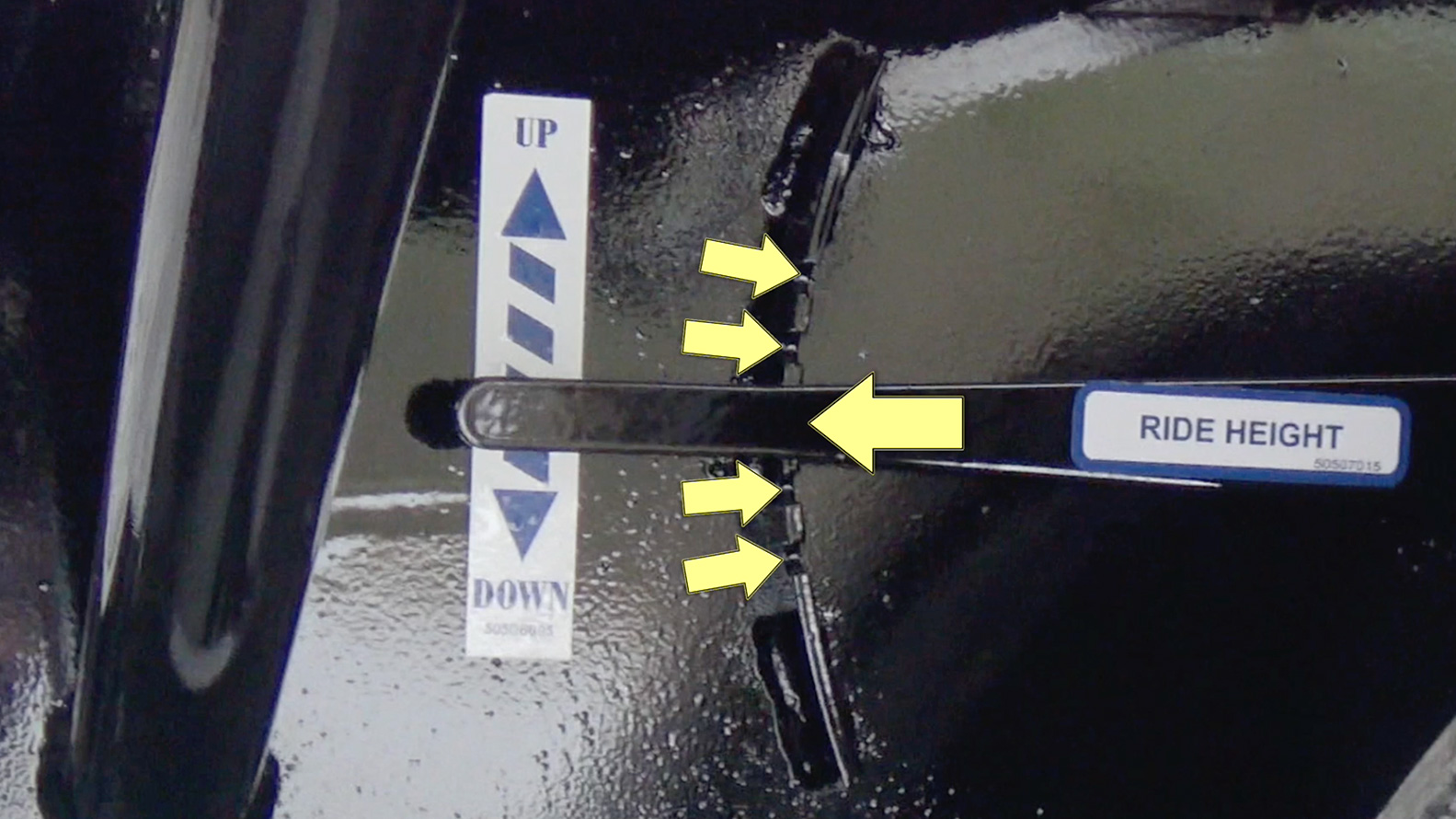 5-position bogie ride height